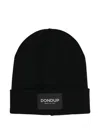 Dondup Logo-patch Beanie Hat In Black