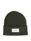 Dondup Logo-patch Beanie Hat In Green