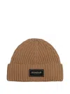 Dondup Logo-patch Beanie Hat In Brown