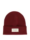 Dondup Logo-patch Beanie Hat In Red