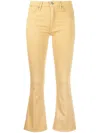 Dondup Logo-patch Bootcut Jeans In Nude