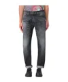 Dondup Logo Patch Denim Trousers In Black