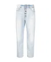 Dondup Logo-patch Distressed Jeans In White