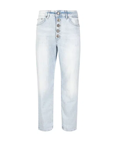 Dondup Logo-patch Distressed Jeans In White