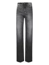 Dondup Logo-patch Five-pocket Jeans In Gray