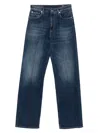 Dondup Logo-patch Jeans In Blue