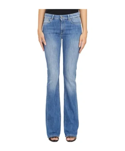 Dondup Logo Patch Jeans In Black