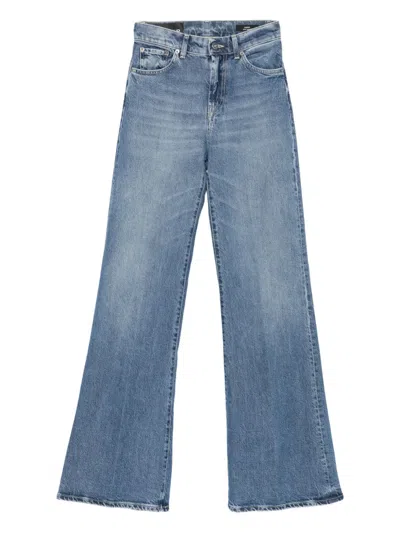 Dondup Logo-patch Jeans In Blue