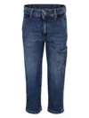 Dondup Blue Jeans For Boy With Logo In Blue