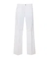 Dondup Logo Patch Jeans In White