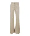 Dondup Logo Patch Trousers In Brown