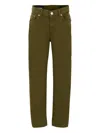 Dondup Logo-patch Trousers In Green
