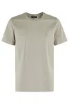 Dondup Logo Piccolo Su Tono Mm Jersey In Salvia