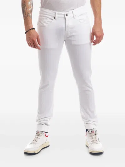 Dondup Logo-plaque Jeans In White