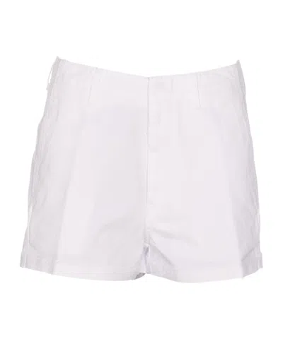 Dondup Logo-plaque Shorts In White