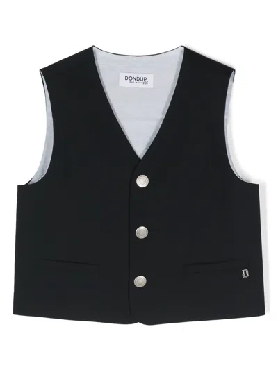 DONDUP LOGO-PLAQUE WAISTCOAT