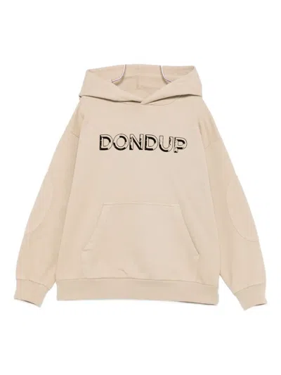 Dondup Logo-print Hoodie In Neutral