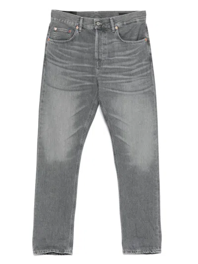 Dondup Logo-print Jeans In Black