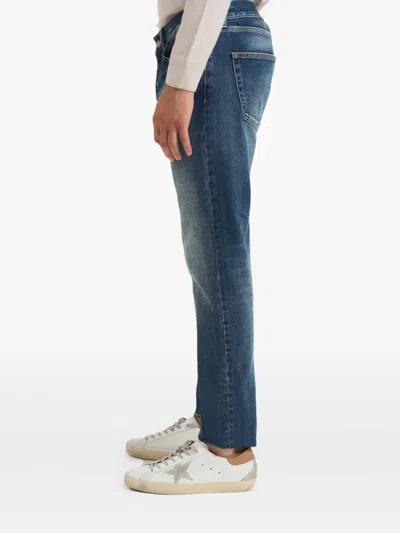 Dondup Logo-print Jeans In Blue