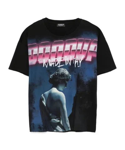 Dondup Logo-print T-shirt In Black