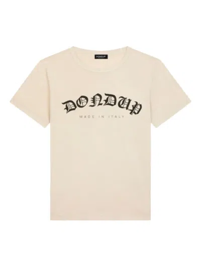 Dondup Logo-print T-shirt In Neutral