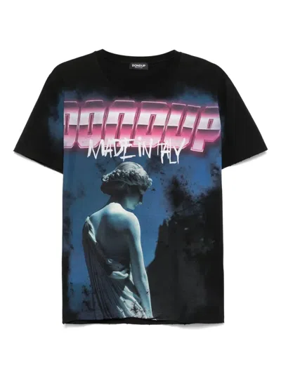 Dondup Logo-print T-shirt In Schwarz