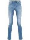 Dondup Konor Mid-rise Tapered Jeans In Blue