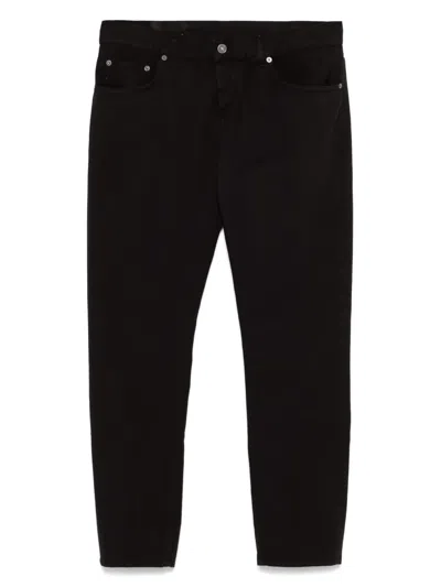 Dondup Logo-print Trousers In Black