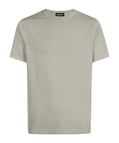 Dondup Logo Short-sleeved T-shirt In Gray