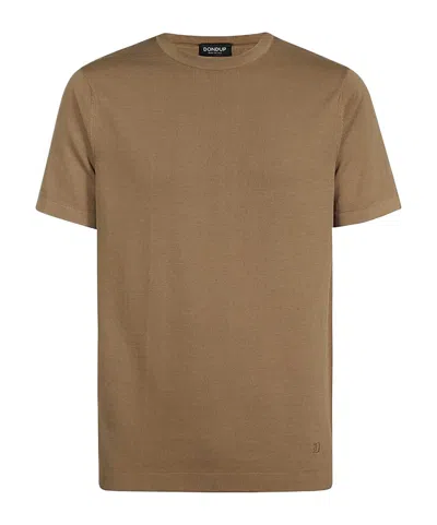 Dondup Logo Short-sleeved T-shirt In Brown