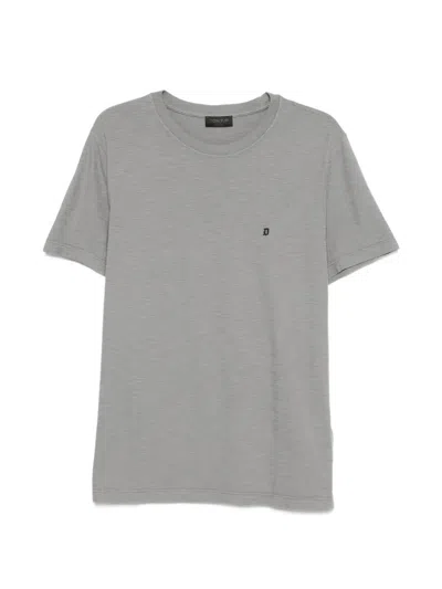 Dondup Logo T-shirt In Gray