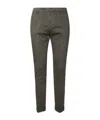 Dondup Logo-trimmed Trousers In Gray