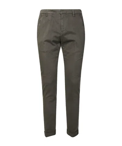 DONDUP LOGO-TRIMMED TROUSERS