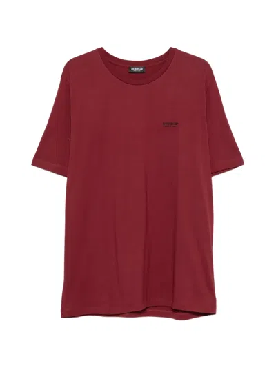 Dondup Logo-detail Cotton T-shirt In Red