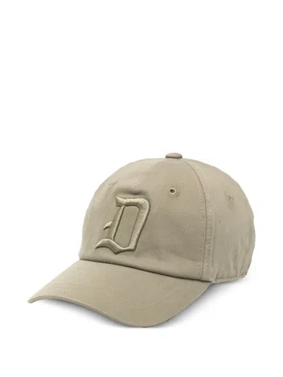Dondup Logo-embroidered Baseball Cap In Brown