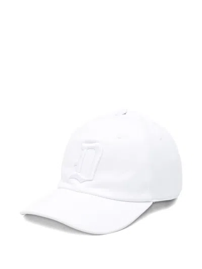 Dondup Logo-embroidered Baseball Cap In White