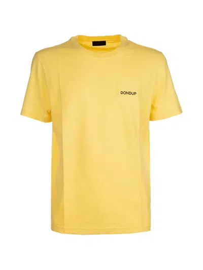 Dondup Logo-patch T-shirt In Yellow