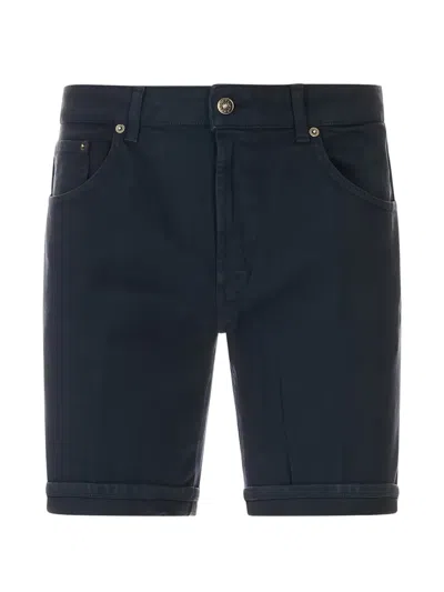 Dondup Logo-plaque Bemuda Shorts In Blue
