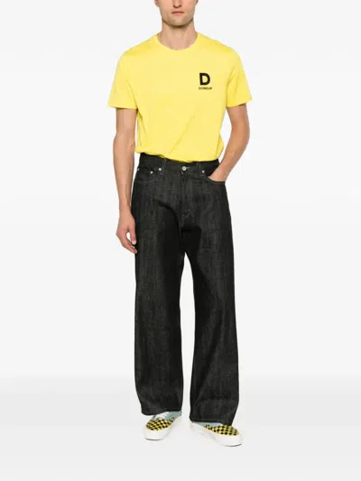 Dondup Logo-print Cotton T-shirt In Yellow