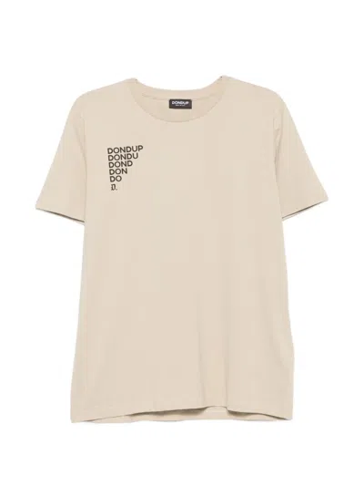 Dondup Logo-print T-shirt In Brown