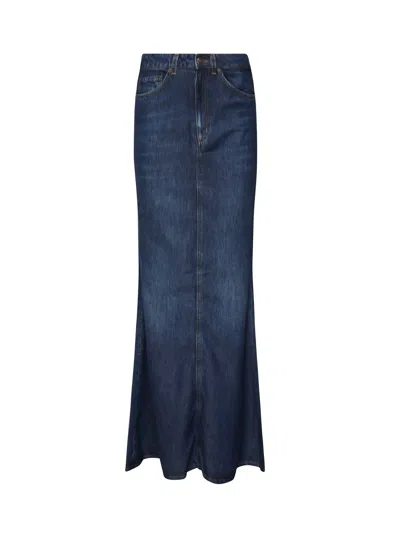 DONDUP LONG SKIRT IN LYOCELL