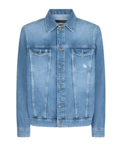 Dondup Long Sleeve Denim Jacket In Blue