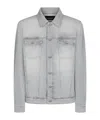 Dondup Long Sleeve Denim Jacket In Gray