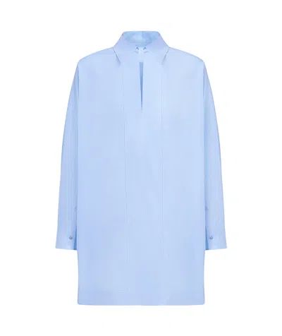 Dondup Long Sleeve Shirt In Blue