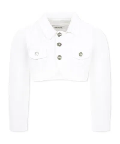 Dondup Kids' Long-sleeved Jacket In White