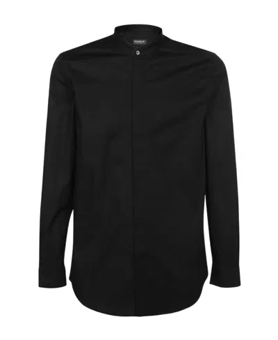 Dondup Long-sleeved Shirt In Black