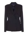 Dondup Double Breasted Jacket In Black