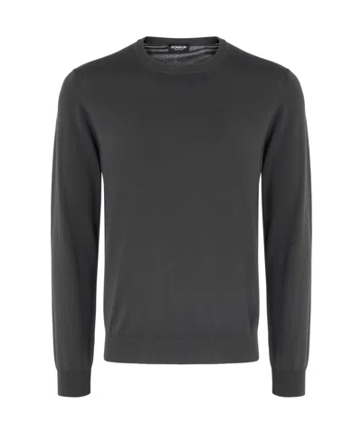 Dondup Long-sleeved Sweater In Black