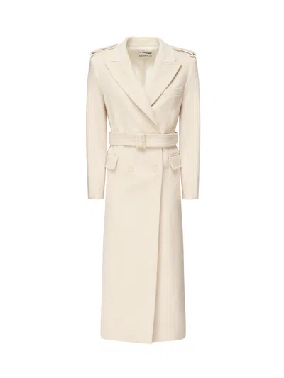 DONDUP LONG WOOL AND CASHMERE COAT