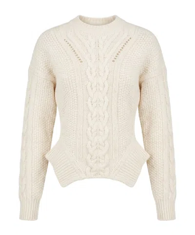 Dondup Long-sleeve Crew-neck Sweater In Neutral